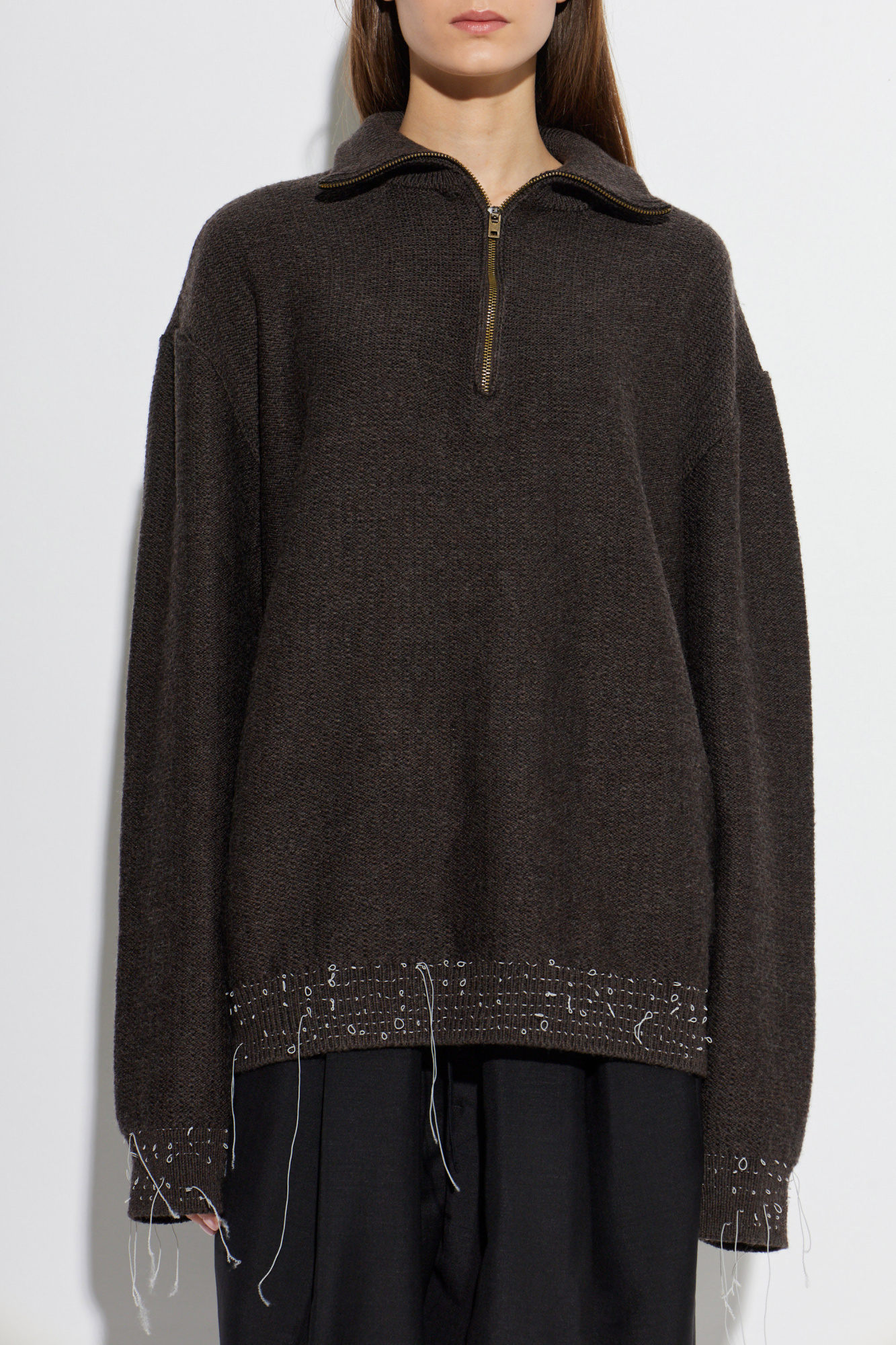 Maison Margiela Sweater with decorative threads | Women's | Vitkac